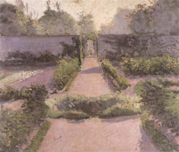 Gustave Caillebotte Kitchen Garden at Yerres China oil painting art